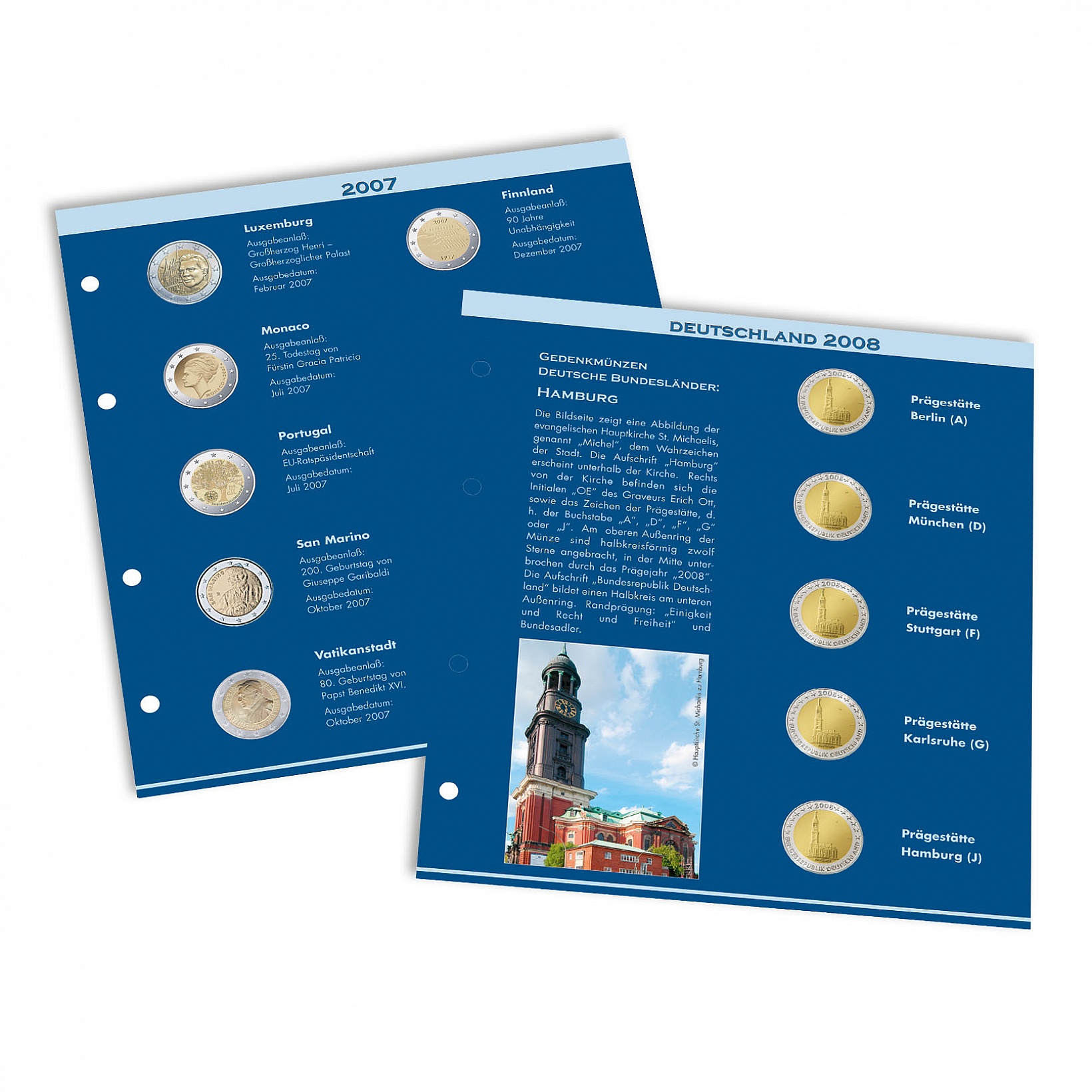 lbuns ilustrados para moedas comemorativas 2 Euros Volume 2